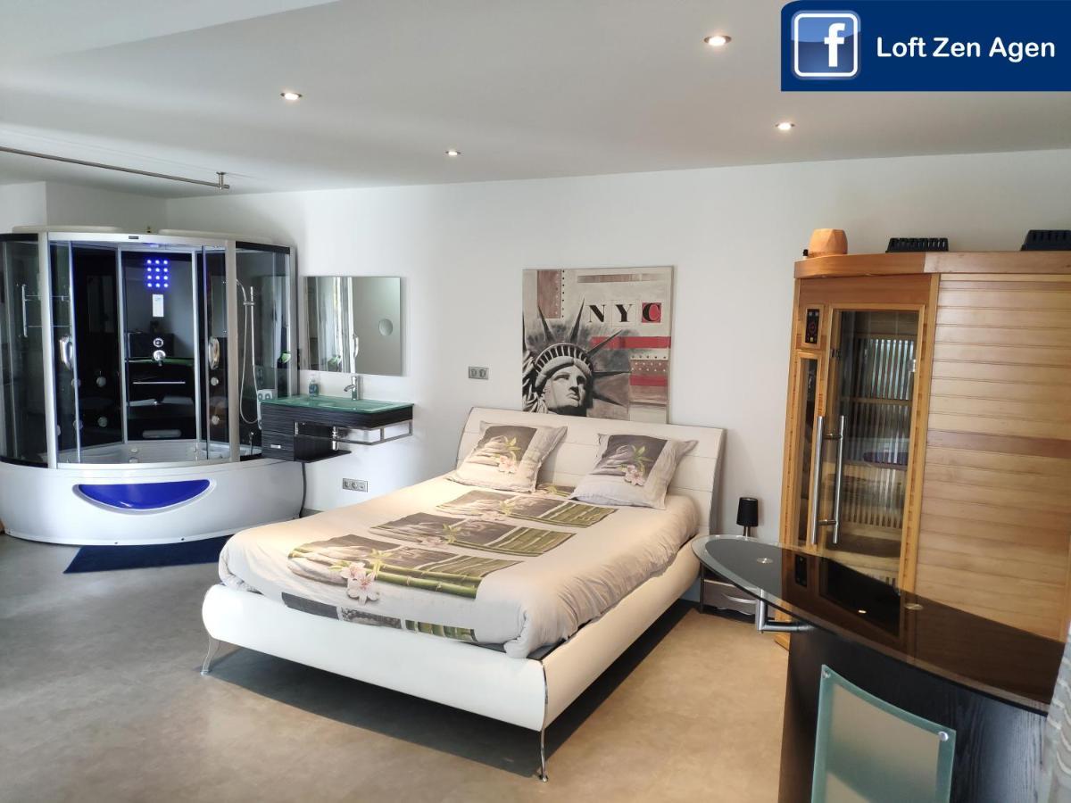 אז'ן Loft Zen Spa Balneo Parking Gratuit Sauna Hammam Billard מראה חיצוני תמונה